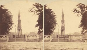 مجموعة من 8 مناظر مجسمة مبكرة للآثار البريطانية والنصب التذكارية والمقابر ، 1850-1910 بواسطة تايلور
