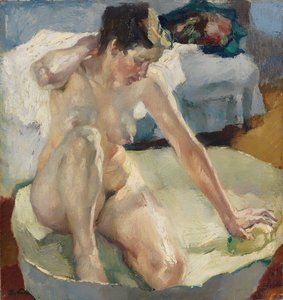 Au bain II - In the Bath II ، بقلم بوتز ، ليو (1869-1940). زيت على قماش