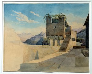 شرفة النزل. لوحة ليو فون كلينز (1784-1864) بواسطة ليو فون كلينزي