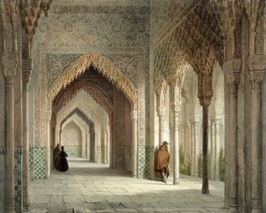 قاعة محكمة الحمراء ، غرناطة ، 1853