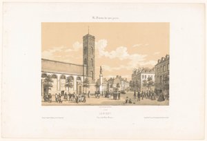 منظر لمكان بيسون في لوريان لوريان. Vue de la place Bisson (العنوان على الكائن) فرنسا المعاصرة (عنوان المسلسل) La France de nos jours (عنوان السلسلة على الكائن) بواسطة فريك فرير