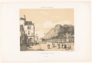 القطار إلى Place Du Guesclin في دينان ضع Duguesclin à Dinan (العنوان على الكائن) اليوم فرنسا (عنوان المسلسل) La France de nos jours (عنوان السلسلة على الكائن) بواسطة يفسد