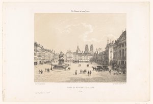 منظر لساحة مارتروي في أورليان Place du Martroi à Orléans (العنوان على الكائن) فرنسا المعاصرة (عنوان السلسلة) La France de nos jours (عنوان السلسلة على الكائن) بواسطة يفسد