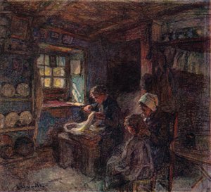 Les Dentellieres ، c1888 بواسطة ليون أوغسطين ليرميت