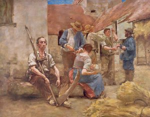 دفع الحصادات (رسم)