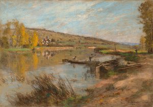 Quai au Sable، Chartèves، 1904. بواسطة ليون أوغسطين ليرميت