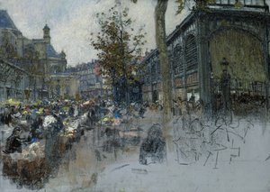 دراسة ليه هاليس ، 1893 (باستيل على البطاقة) بواسطة ليون أوغسطين ليرميت