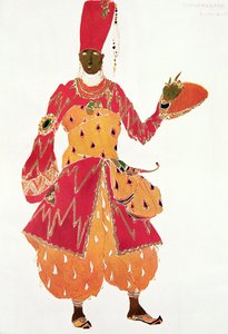 خصي من باليه "شهرزاد" بريمسكي كورساكوف بواسطة Leon Bakst