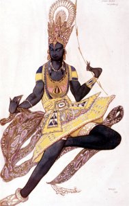 زي فاسلاف نيجينسكي أو نيجينسكي (1889-1950) ابتكره ليو باكست لـ "The Blue God" بواسطة رينالدو هان (1875-1947) بواسطة ليون باكست