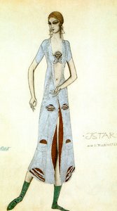 تصميم الأزياء لإيدا روبنشتاين عشتار ، 1924. بواسطة ليون باكست