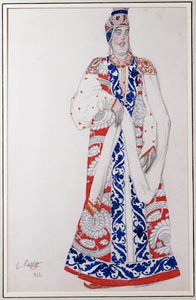 تصميم أزياء "موسكوا" عام 1922 بواسطة ليون باكست