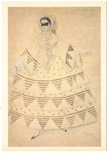 تصميم أزياء الباليه كرنفال بقلم ر. شومان ، 1910 بواسطة ليون باكست
