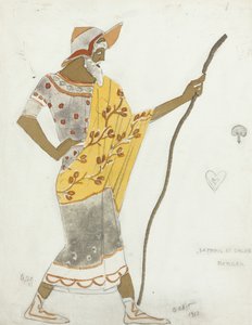 تصميم أزياء الباليه دافنيس وكلوي من قبل M. Ravel ، 1912 بواسطة ليون باكست