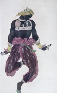 تصميم أزياء الباليه شهرزاد من تأليف N.Rimsky-Korsakov ، 1910 بواسطة ليون باكست