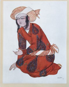 تصميم أزياء الباليه شهرزاد من تأليف ن ريمسكي كورساكوف ، 1922 بواسطة ليون باكست