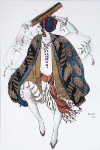 الرقص اليهودي. تصميم أزياء الباليه كليوباتري ، 1910
