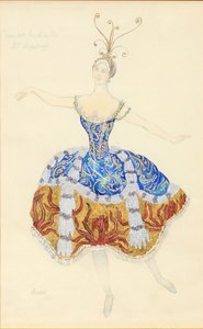 الأميرة المسحورة. تصميم أزياء الباليه الأميرة النائمة ، 1921 بواسطة ليون باكست