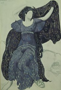 حورية الصدى. تصميم أزياء الباليه Narcisse من قبل N. Tcherepnin ، 1911 بواسطة ليون باكست