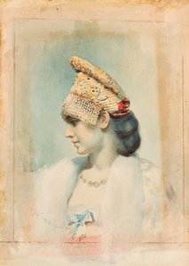 صورة لفتاة ترتدي كوكوشنيك ، 1890 بواسطة ليون باكست