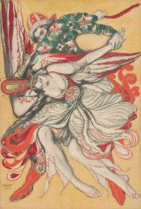 تصميم ملصق باليه The Firebird (L'Oiseau de feu) بواسطة آي سترافينسكي بواسطة ليون باكست