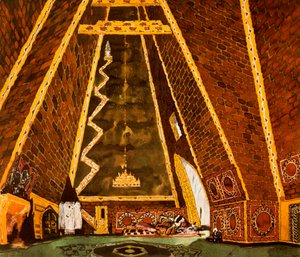 مجموعة تصميم لثامر ، باليه من قبل ميلي بالاكيرف ، 1912 بواسطة ليون باكست
