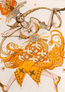 The Firebird ، زي لـ Firebird ، الباليه من قبل lgor Stravinsky ، 1910 بواسطة ليون باكست