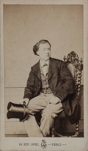 صورة للمؤلف لويس ديمير 1843-1919 ، ج. 1875. بواسطة ليون كريمير