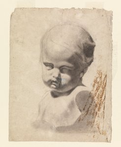 رسم، دراسة لتمثال نصفي لطفل (من قالب من الجبس)، 1881-92