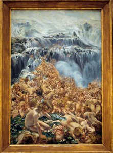 النهر الجليدي ، السيل الأيسر ، الجزء الأيسر من "" الخور "" بقلم ليون هنري فريدريك (1856-1940) (بيلغ) 1890-1899 صن. 2،05x1،27 م بروكسل ، المتحف الملكي للفنون الجميلة