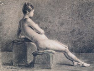 نموذج في الملف الشخصي ، c1853-1922 بواسطة ليون جوزيف فلورنتين بونات