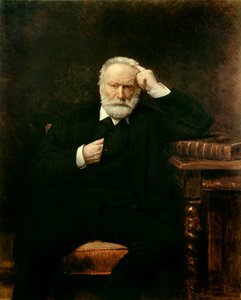 صورة للكاتب الفرنسي فيكتور هوغو (1802-1885) لوحة ليون جوزيف بونات (1833-1922) 1879 صن. 1،38x1،1 م
