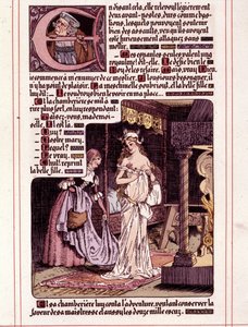 رسم توضيحي لرواية Honore de Balzac "La Mye du Roy" بقلم ليون ليبيجو (1863-1944)