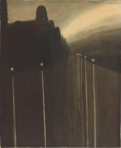 دايك في الليل ، 1908. بواسطة ليون سبيليرت