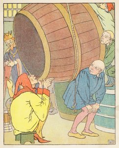 الإوزة الذهبية (طباعة حجرية ملونة) بواسطة ليونارد ليزلي بروك