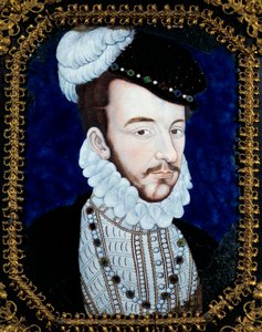 صورة لتشارلز التاسع ، ملك فرنسا (1550-1574). لوحة ليونارد ليموزين (1505-1577) بواسطة ليونارد ليموزين