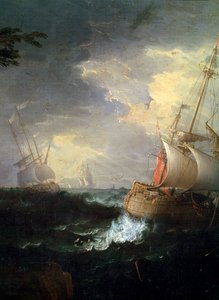 البحر العاصف ، c1700-1750. التفاصيل.