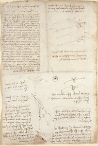 Arundel 263، f.129v، ملاحظات ورسوم بيانية ورسومات من "Codex Arundel" (قلم وحبر على ورق) بواسطة ليوناردو دا فينشي