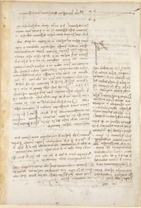 Arundel 263، f.26 ملاحظات ورسوم بيانية عن طريقة مختصرة لقياس المسافات ، من "Codex Arundel" (قلم وحبر على ورق) بواسطة ليوناردو دا فينشي