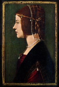 بياتريس ديستي 1475-1497 ، سي 1490. بواسطة ليوناردو دا فينشي