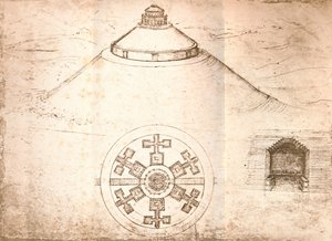 تصميم ضريح ، c1472-c1519 1883 بواسطة ليوناردو دا فينشي