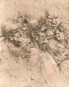 رسم كاريكاتوري ، c1472-c1519 1883 بواسطة ليوناردو دا فينشي