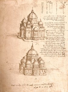 رسم الكنائس ، c1472-c1519 1883 بواسطة ليوناردو دا فينشي