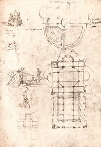 رسم الكنائس ، c1472-c1519 1883 بواسطة ليوناردو دا فينشي