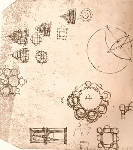 رسم العمارة الكنسية ، c1472-c1519 1883 بواسطة ليوناردو دا فينشي