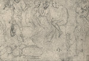 مجموعة الشخصيات في المحادثة ، c1480 1945 بواسطة ليوناردو دا فينشي