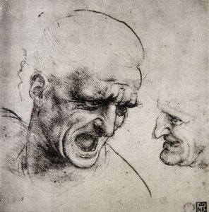 ليوناردو دافنشي (ليوناردو دافنشي) (1452-1519): دراسة لمعركة أنغياري (تخيل) بواسطة ليوناردو دا فينشي