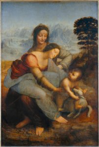 Leonardo da Vinci, Hl. Anna Selbdritt بواسطة ليوناردو دا فينشي