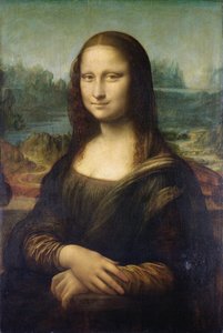 الموناليزا ، حوالي 1503-6 (زيت على لوح) بواسطة ليوناردو دا فينشي