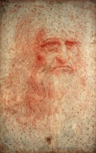 صورة ذاتية لليوناردو دا فينشي ، رسام إيطالي ، نحات ، مهندس ومهندس معماري ، c1513 بواسطة ليوناردو دا فينشي