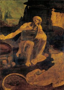 St. Jerome, c.1480-82 (oil & tempera on walnut) بواسطة ليوناردو دا فينشي